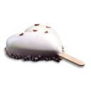 Molde Helado Corazón con Bastones 91X85X23 mm. 96 ml. 8 Pcs 