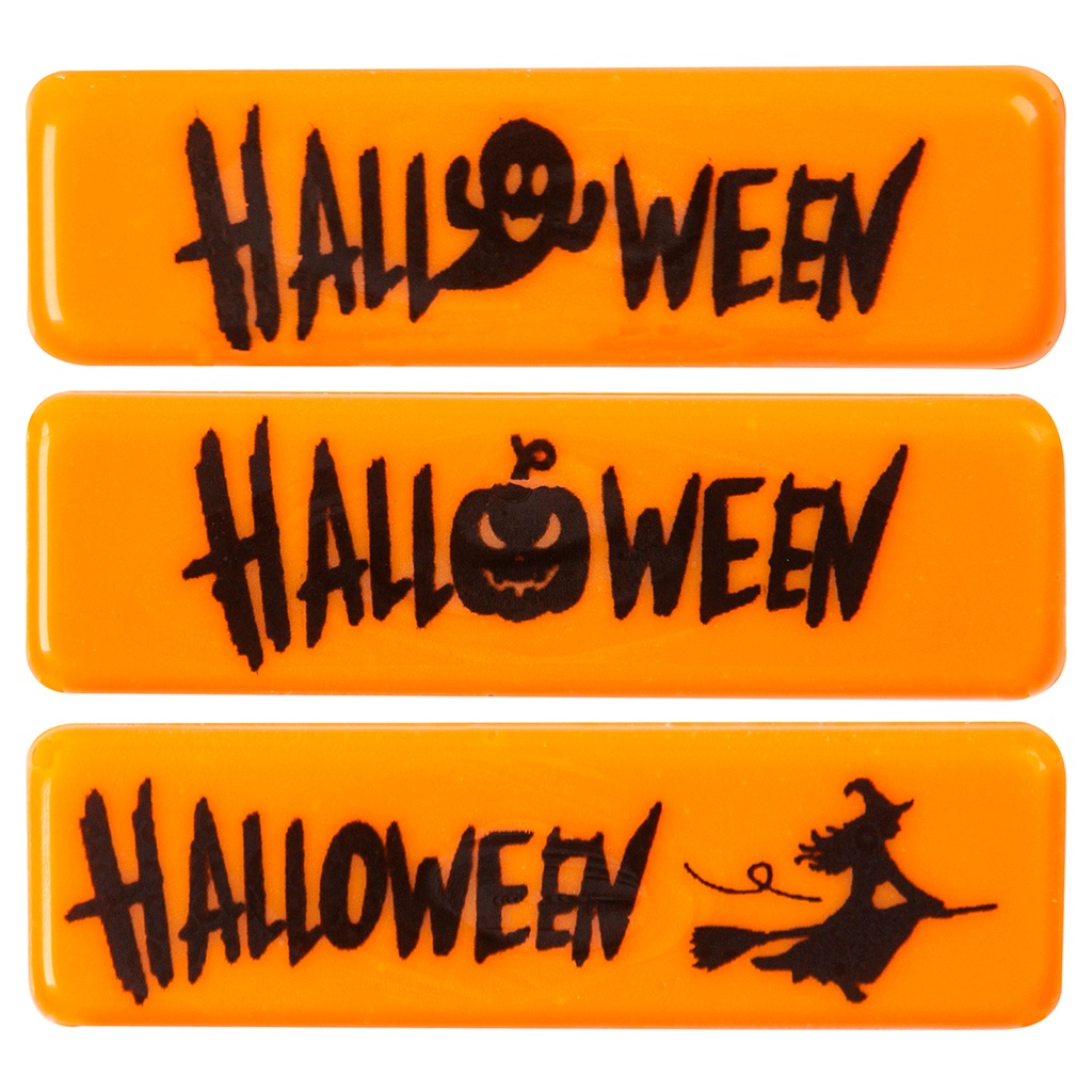 Placas Letrero Halloween 45 X 13 mm
