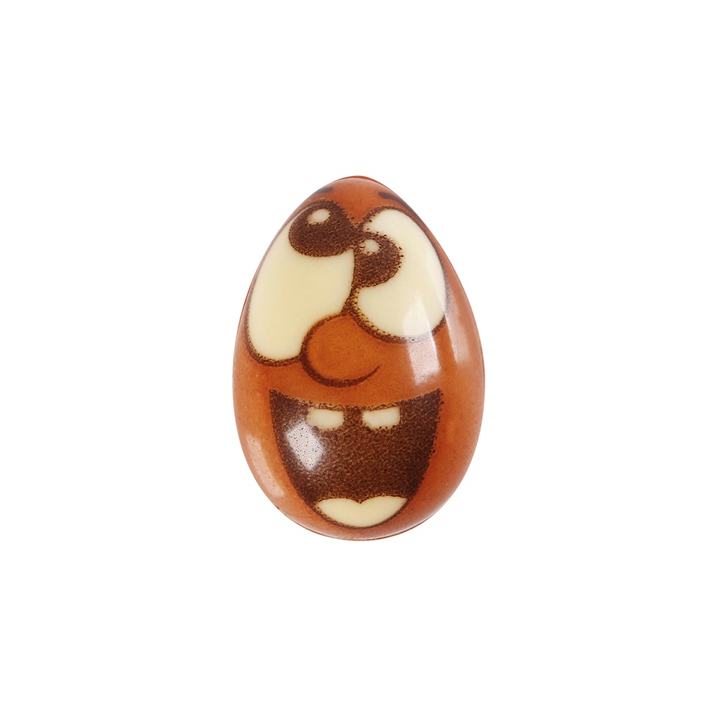 Surtido de huevos 3D con cara 2,4x3,8 cm