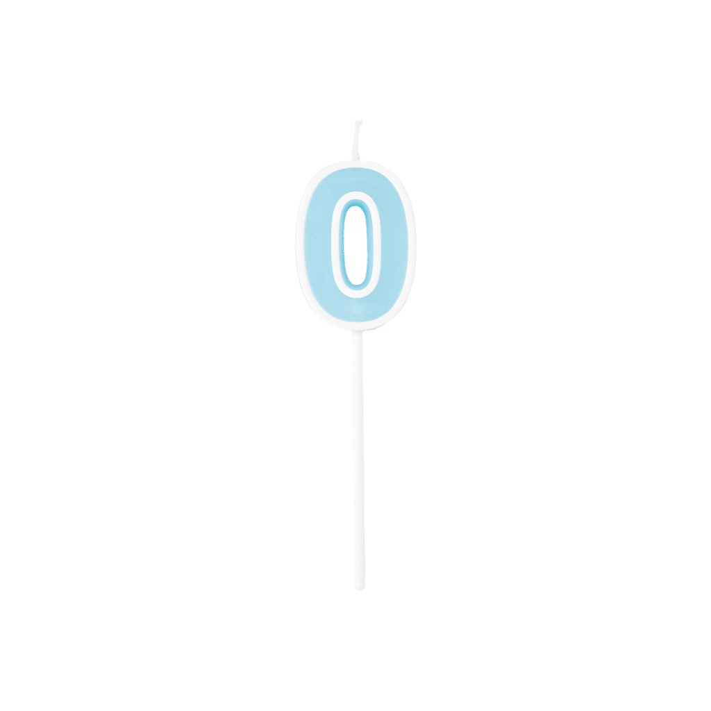 Velas Relieve Azul Blister Nº0