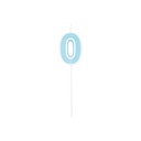 Velas Relieve Azul Blister Nº0