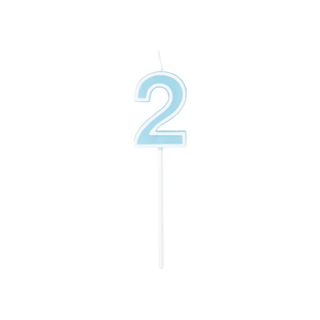 Velas Relieve Azul Blister Nº2