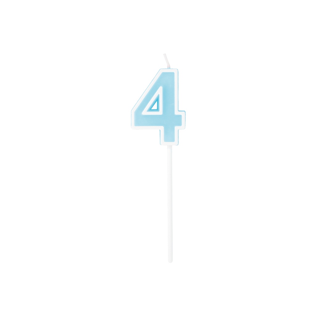 Velas Relieve Azul Blister Nº4