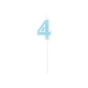 Velas Relieve Azul Blister Nº4