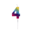 Velas Multicolor Pequeñas Blister Nº4