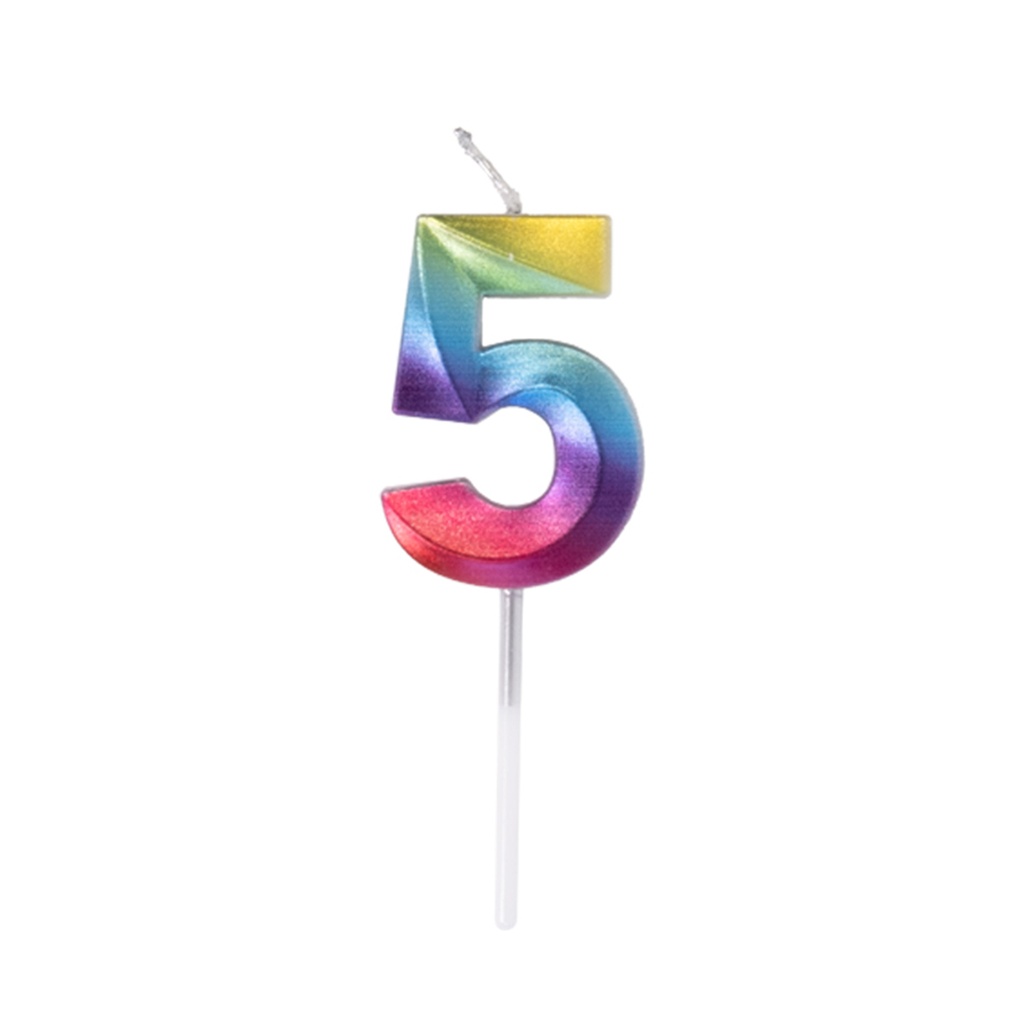 Velas Multicolor Pequeñas Blister Nº5