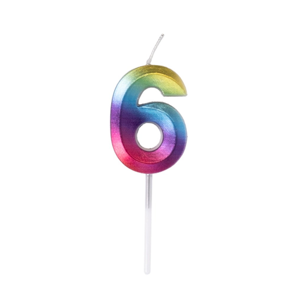 Velas Multicolor Pequeñas Blister Nº6