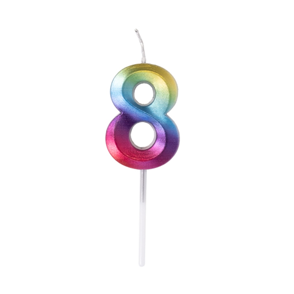 Velas Multicolor Pequeñas Blister Nº8