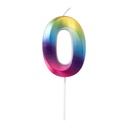 Velas Multicolor Grandes Blister Nº0