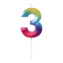 Velas Multicolor Grandes Blister Nº3