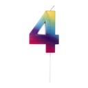 Velas Multicolor Grandes Blister Nº4