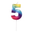 Velas Multicolor Grandes Blister Nº5