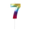 Velas Multicolor Grandes Blister Nº7