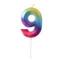Velas Multicolor Grandes Blister Nº9