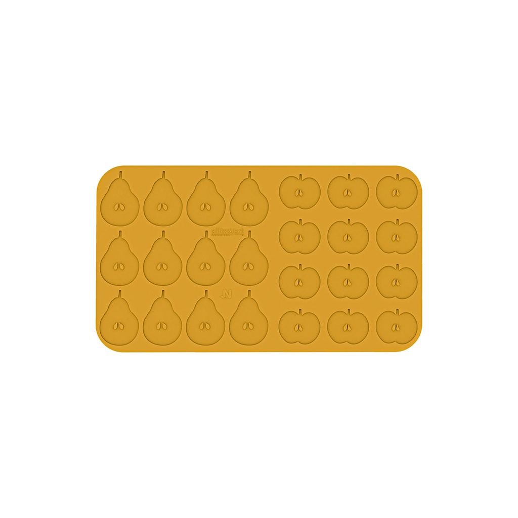 Molde de silicona Mela & Pera N.12 Pera  80X56 & N.12 Manzana 60X51 H 2 MM