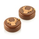 Set de 2 Moldes de Silicona Rudolph 40x40 MM