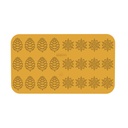 Molde de Silicona N.12 Piña 67x47 - N.12 Copo de nieve ø60 MM