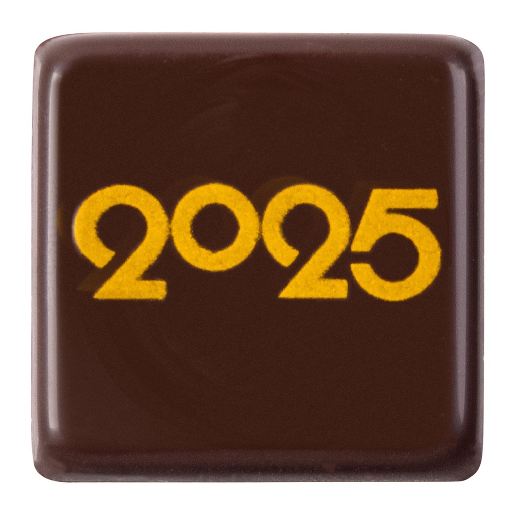 Placas 2024 Chocolate Negro 30 X 30 mm.