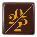 Placas 2024 Chocolate Negro 30 X 30 mm.