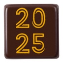 Placas 2024 Chocolate Negro 30 X 30 mm.