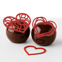 Molde de Silicona Corazones 69x61 h2 mm 6 Pcs (1 u.) 