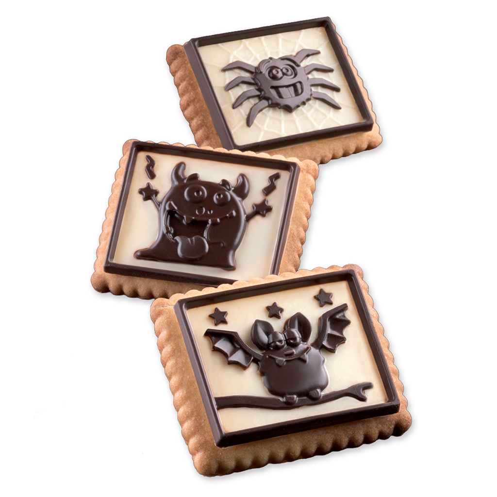 Molde Galletas Chocolate Halloween 6 Piezas 7,3x7,2x0,5 cm (1 u.)