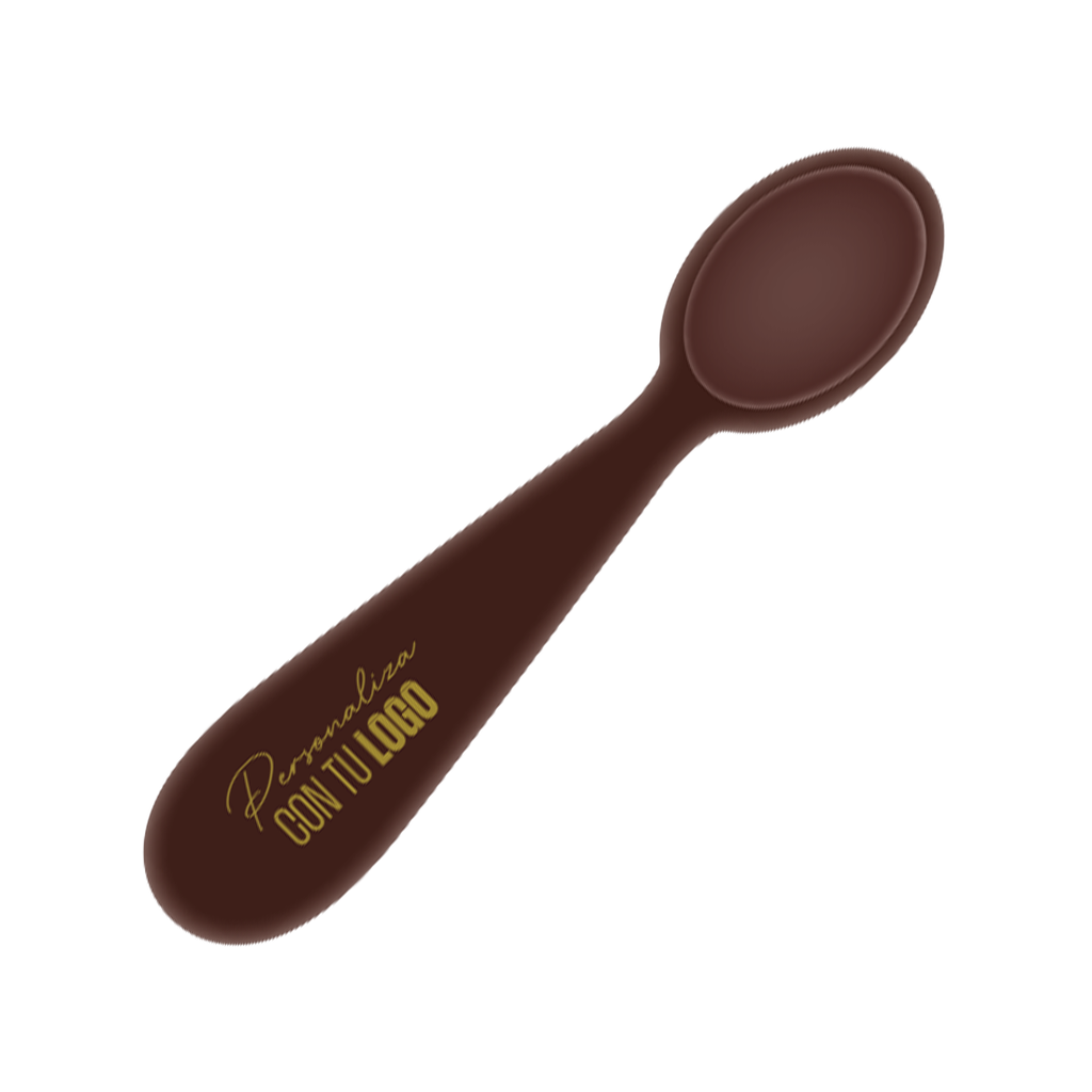 Cuchara Personalizada 23X98 mm. Chocolate Negro (80 u.)