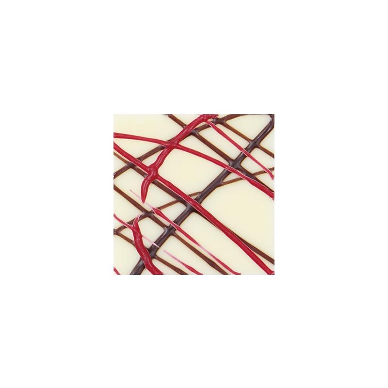 Placa Lineas de Chocolate Blanco 30X30 mm.