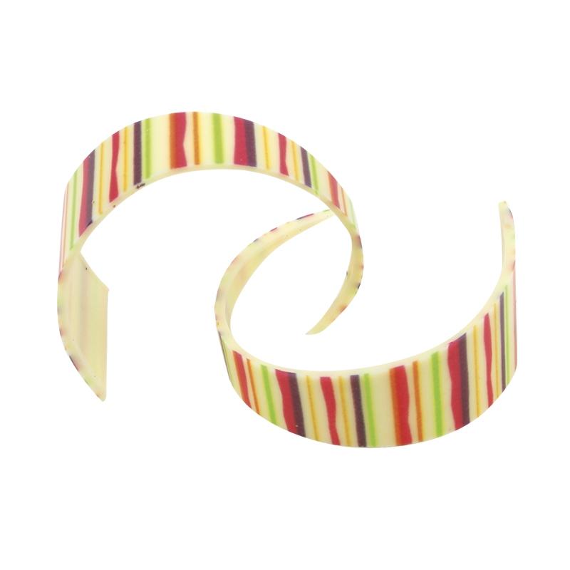 Rizo Multicolor Chocolate Blanco 40 mm. (72 u.)