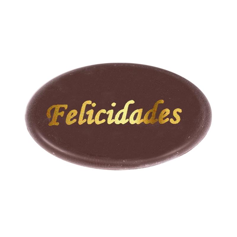 Placas Chocolate Felicidades 39 X 23 mm. (280 u.)