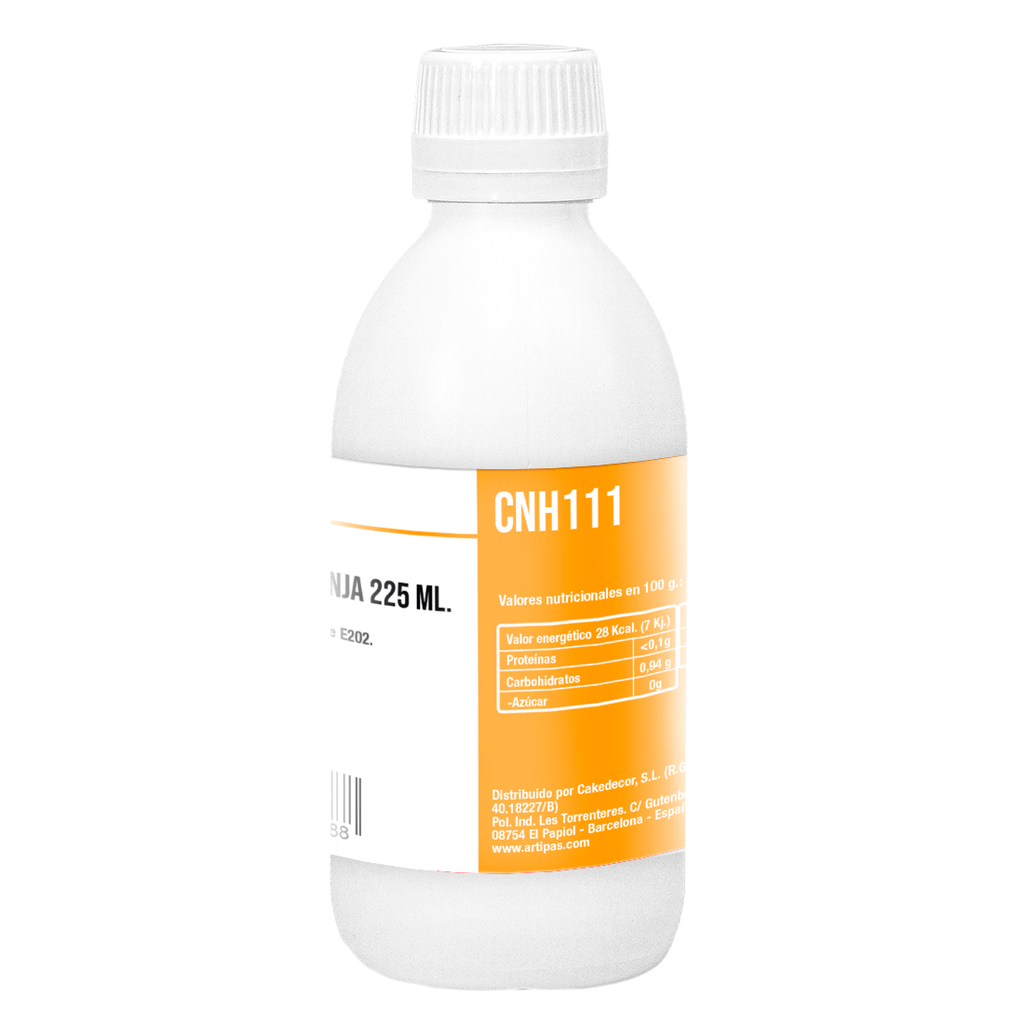 Colorante Natural Hidrosoluble Naranja (225 ml)