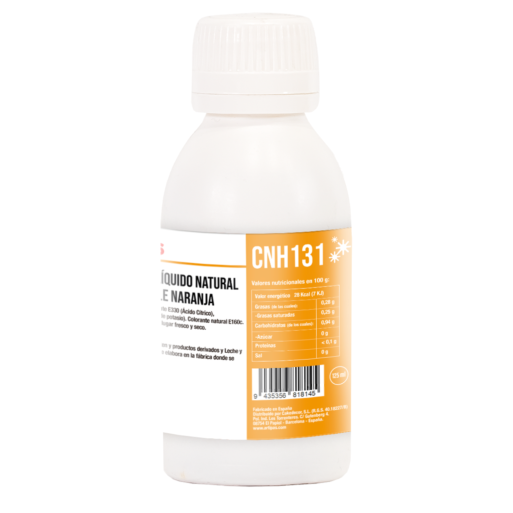 Colorante Natural Hidrosoluble Naranja (125 ml)