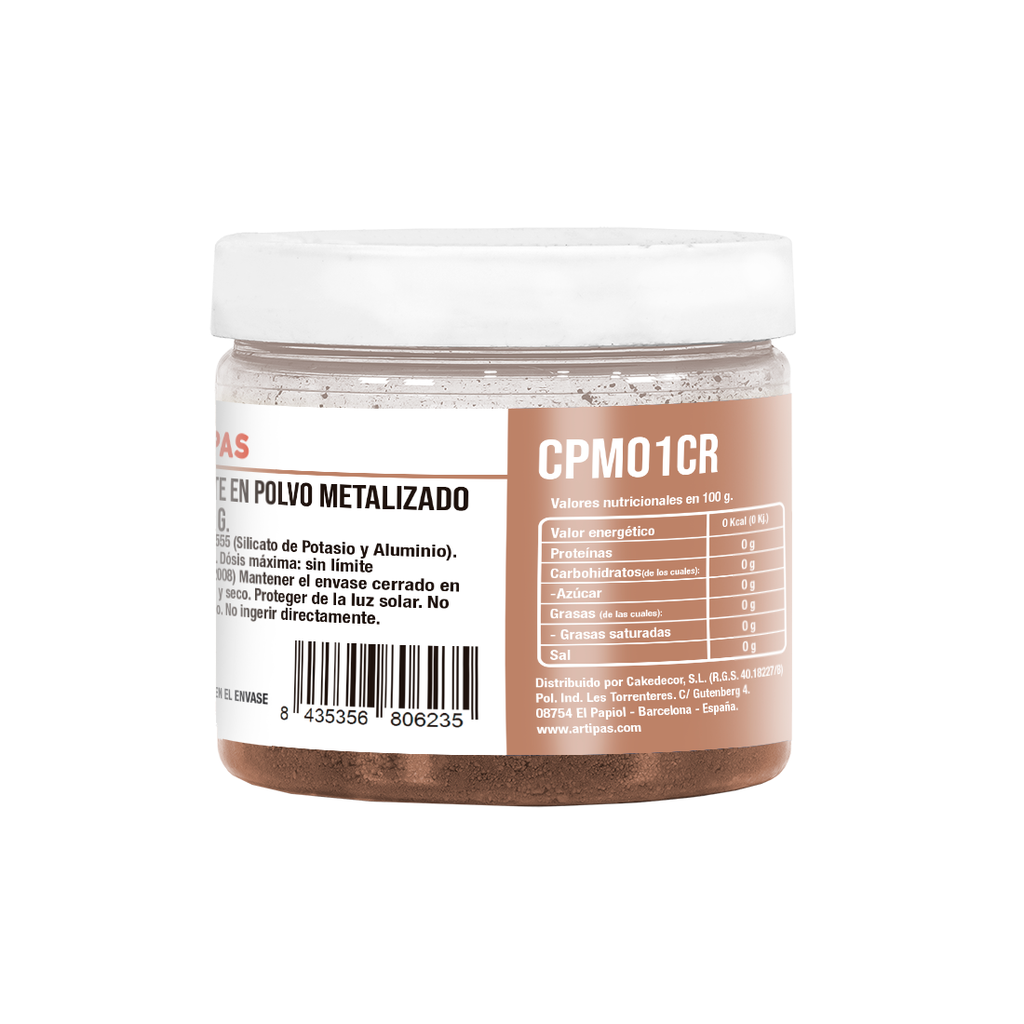 Colorante en Polvo Metalizado Cobre (40 g)