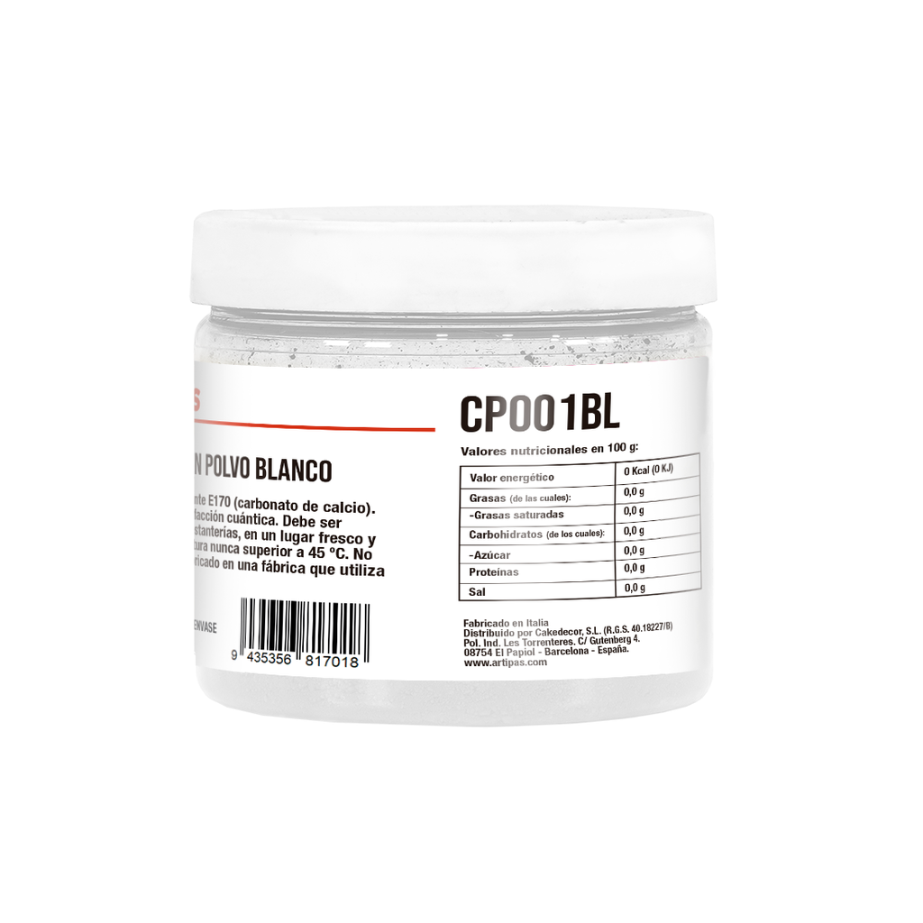 Colorante en Polvo Hidro/Lipo Soluble Blanco (100 g)
