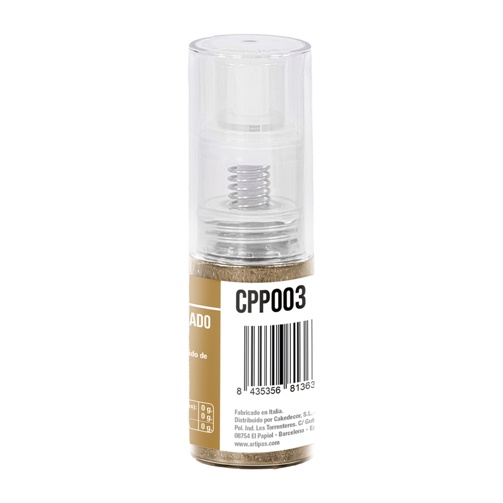 Colorante en Polvo Metalizado con Pulverizador Bronce (10 g)