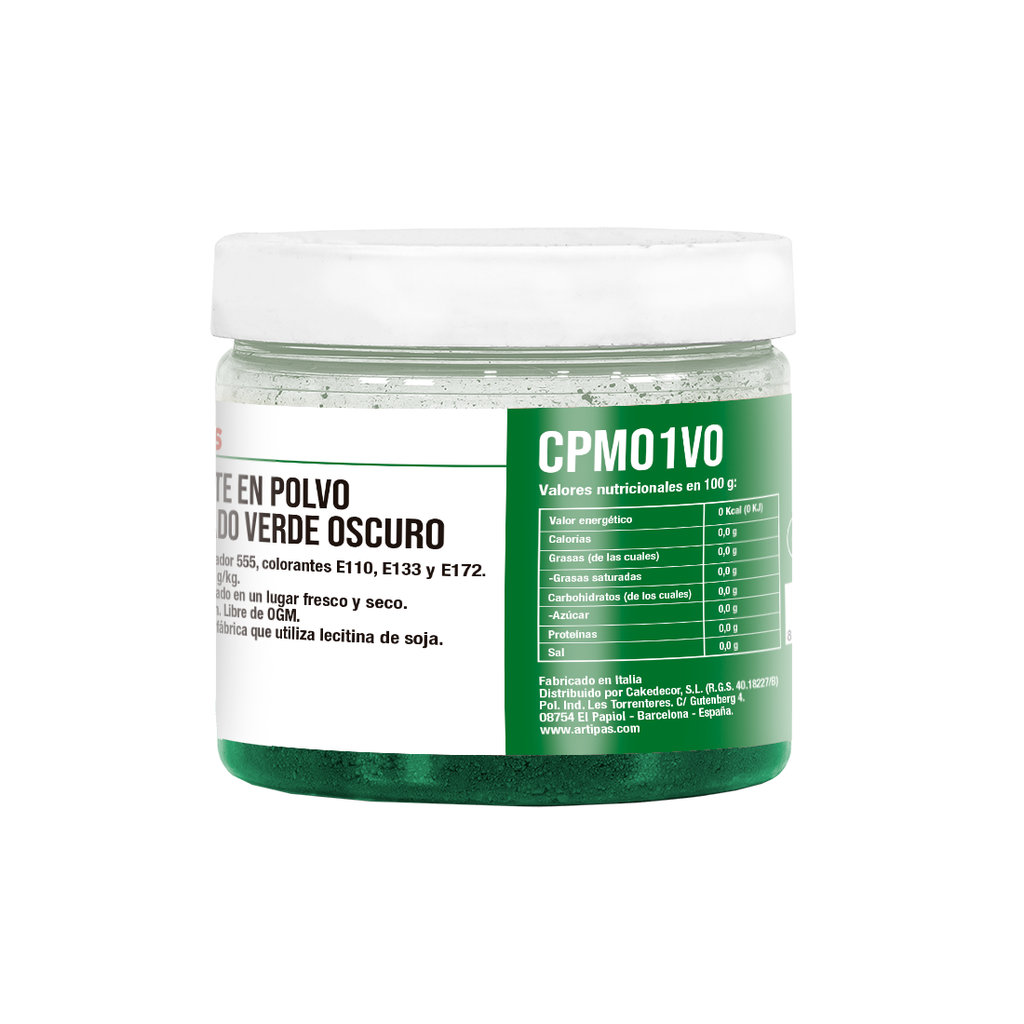 Colorante en Polvo Metalizado Verde Oscuro (40 g)