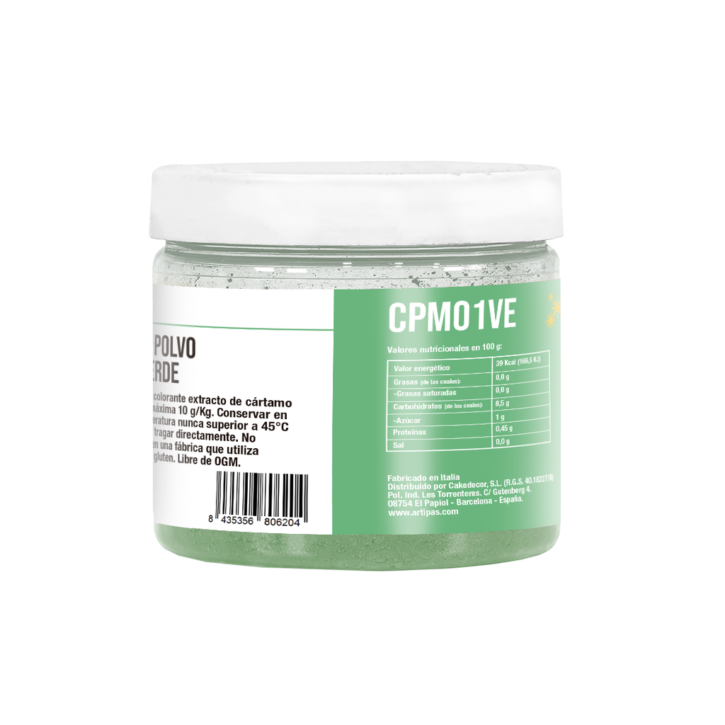 Colorante en Polvo Metalizado Verde Esmeralda (40 g)