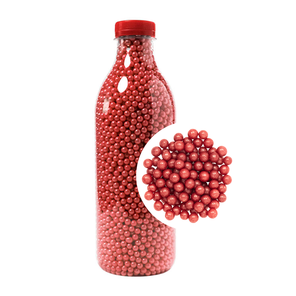 Perlas de Azúcar Rojas Ø 6 mm. (900 g)