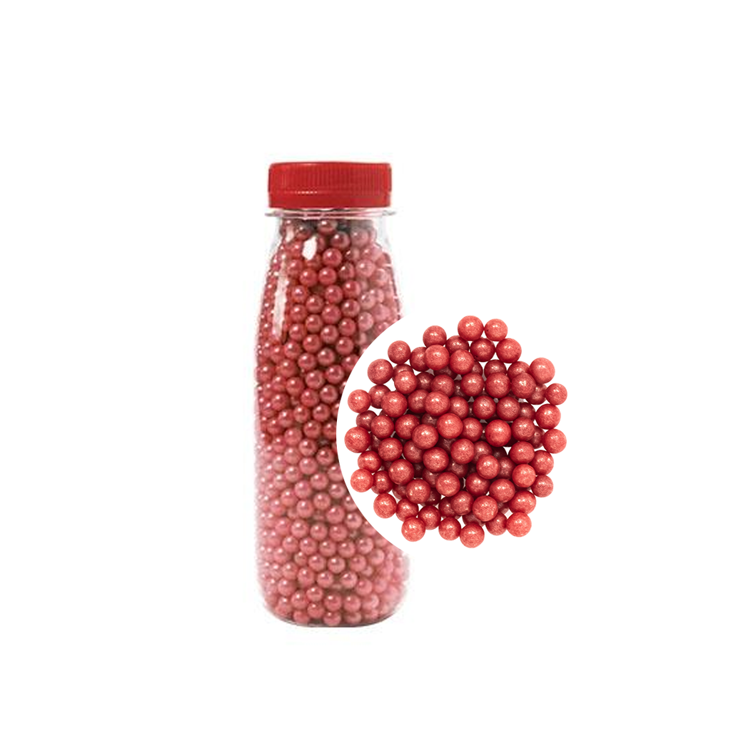 Perlas de Azúcar Rojas Ø 6 mm. (225 g)