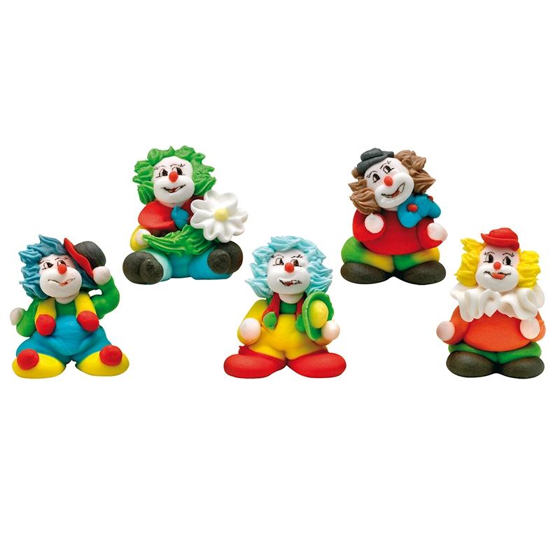 Surtido Payasos Azúcar 3D 40 mm. (30 u.)