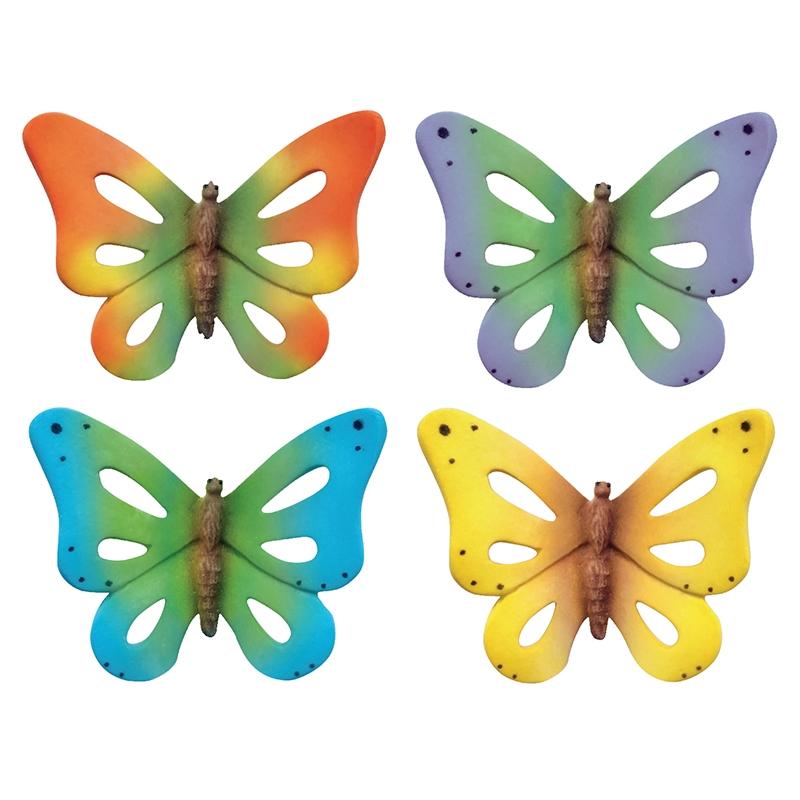 Mariposa Flor Azúcar Surtido Colores 43X48 mm. (60 u.)