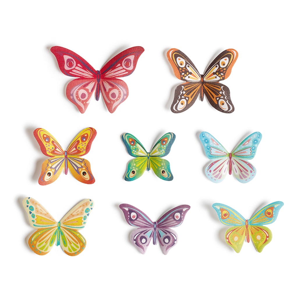 Mariposas Oblea 3D (170 u.)