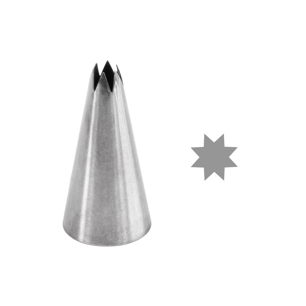 Boquilla Estrella Inoxidable Ø 6 mm. (1 u.)