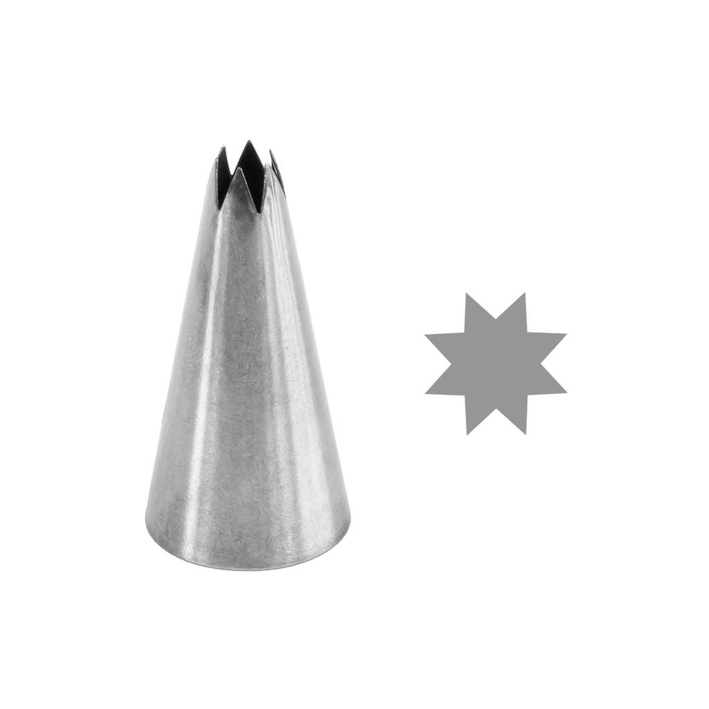 Boquilla Estrella Inoxidable Ø 10 mm. (1 u.)