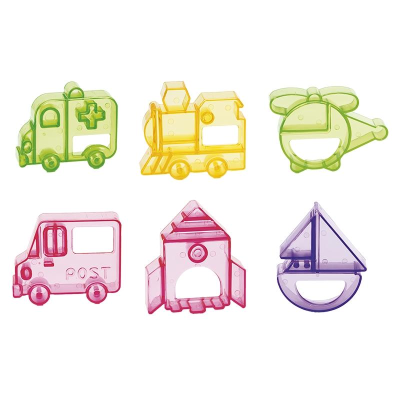 Set 6 Moldes Medios Transporte (1 Set)