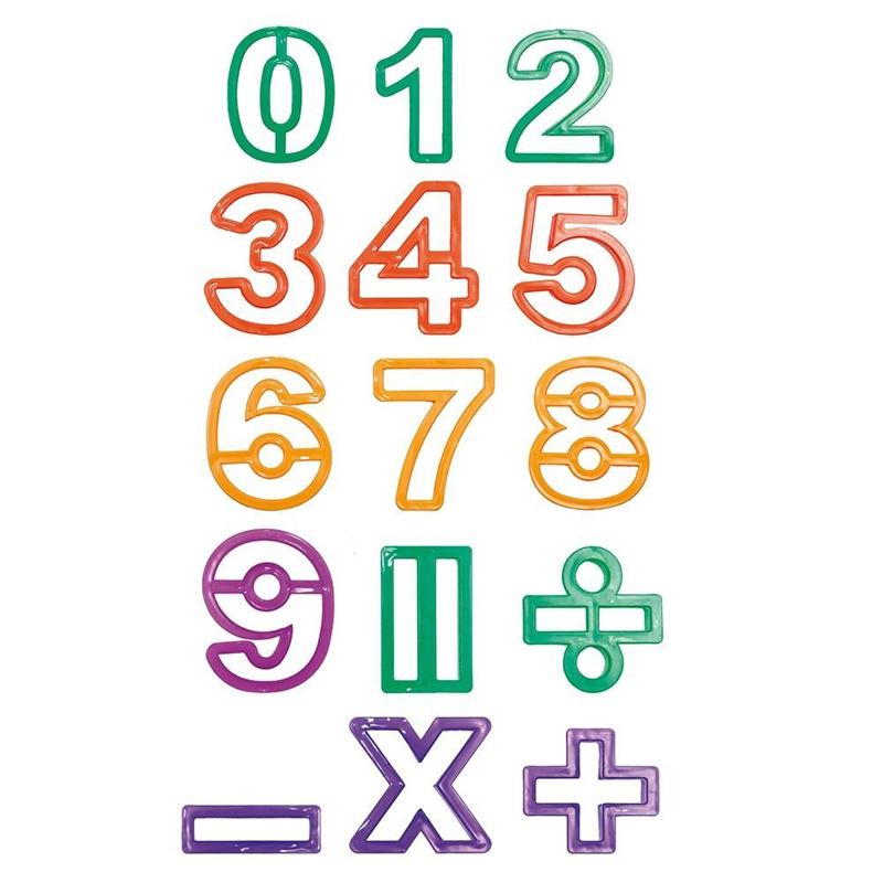 Set Moldes Números/Signos 15 U.  (1 Set)