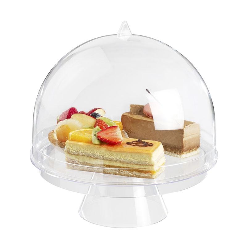 Base + Plato + Cupula Omega Transparente Ø 265 Alto 301 mm.  (2 u.)