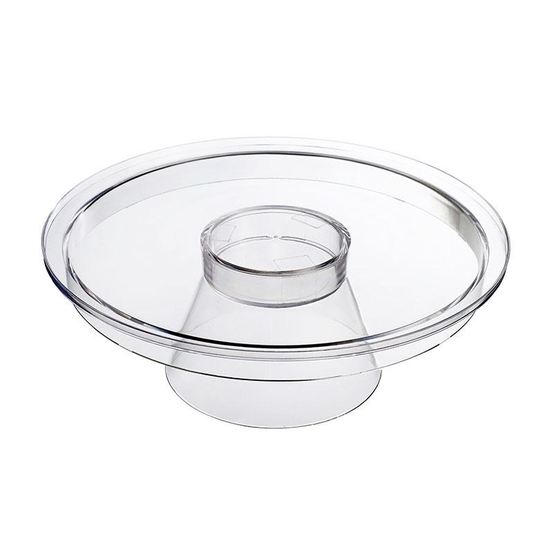Base + Plato Omega Transparente Ø 265 Alto 111 mm.  (3 u.)