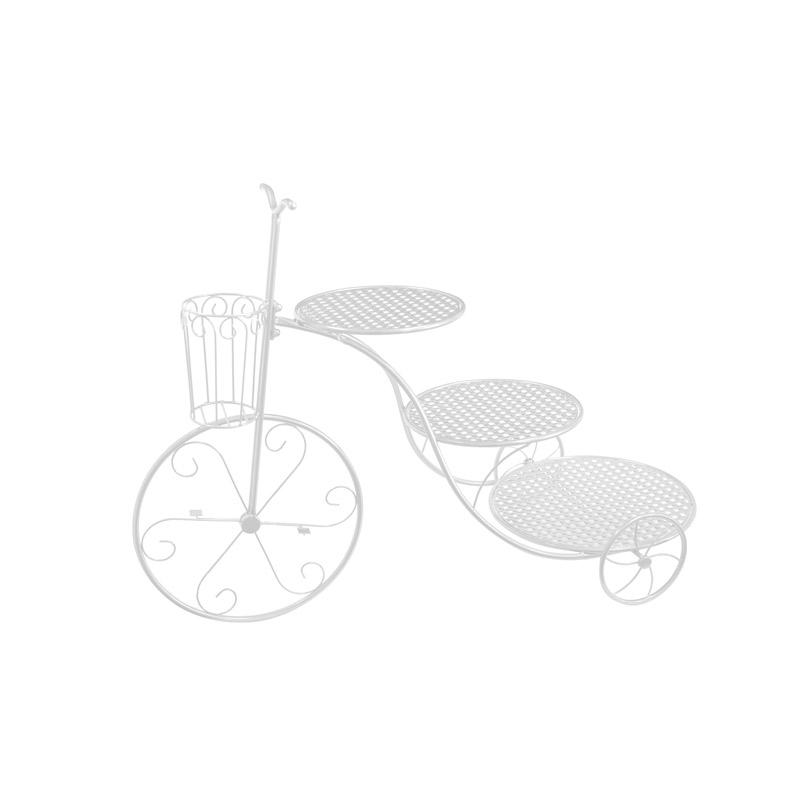 Soporte Bicicleta Metálico 3 Pisos Blanco (1 u.)