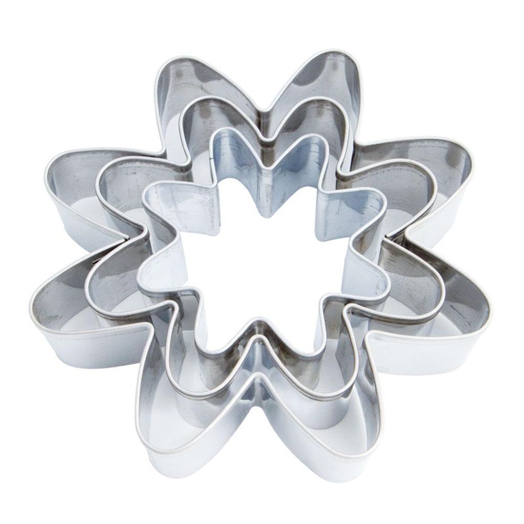Set 3 Cortantes Inoxidable Margaritas (1 Set)